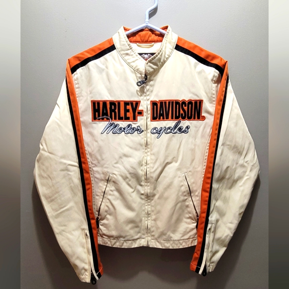 Harley Davidson Vintage 90's Cafe Race Women's Jacket Size Xtra Small XS